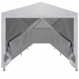 VIDAXL -Partyzelt mit 10 Mesh Seitenwänden 12x3 m
