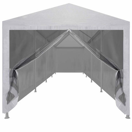 VIDAXL -Partyzelt mit 10 Mesh Seitenwänden 12x3 m