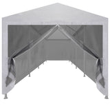 VIDAXL -Partyzelt mit 10 Mesh Seitenwänden 12x3 m
