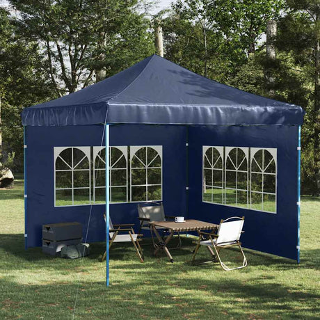 Vidaxl Zeltwände mit Fenster PE Blue 2 PCs