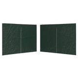 Vidaxl Tent Walls 2 St con cerniera pe verde