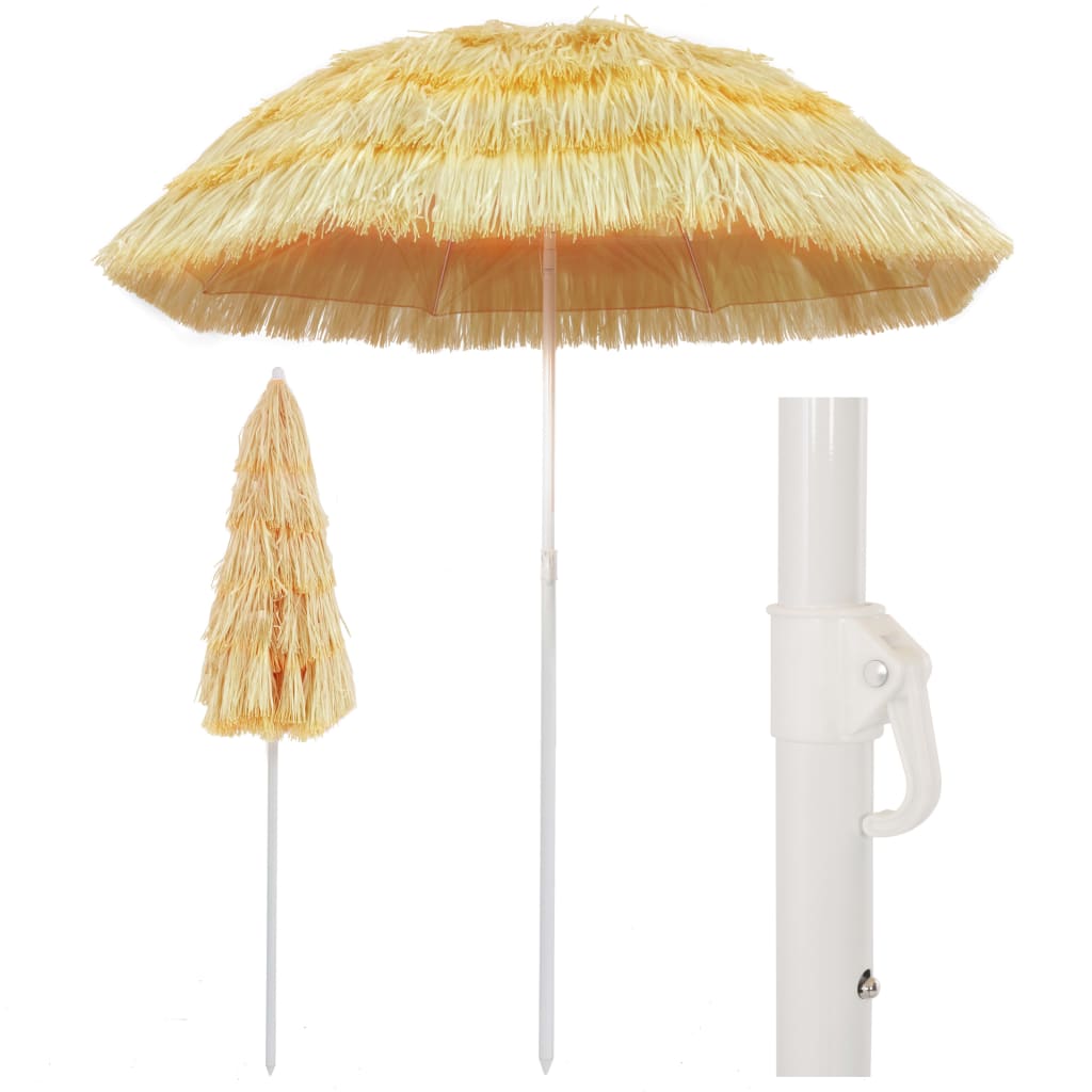 Vidaxl Strandparasol Hawaii Style 180 cm naturale