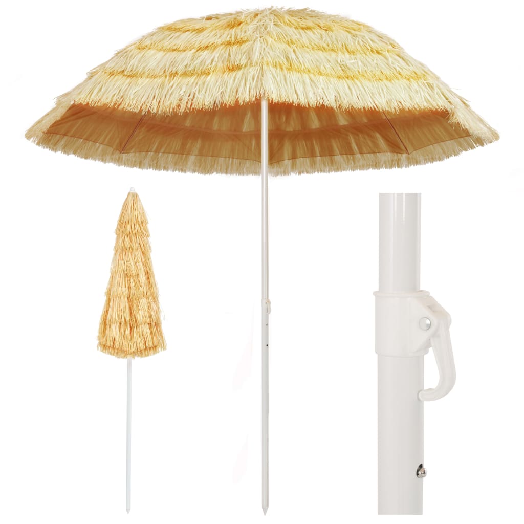 Vidaxl StrandParasol Hawaii Style 240 cm Natural