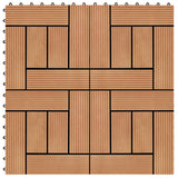 Vidaxl Terrace Tiles 30x30 cm 1 m² Couleur de teck HKC 11 STS