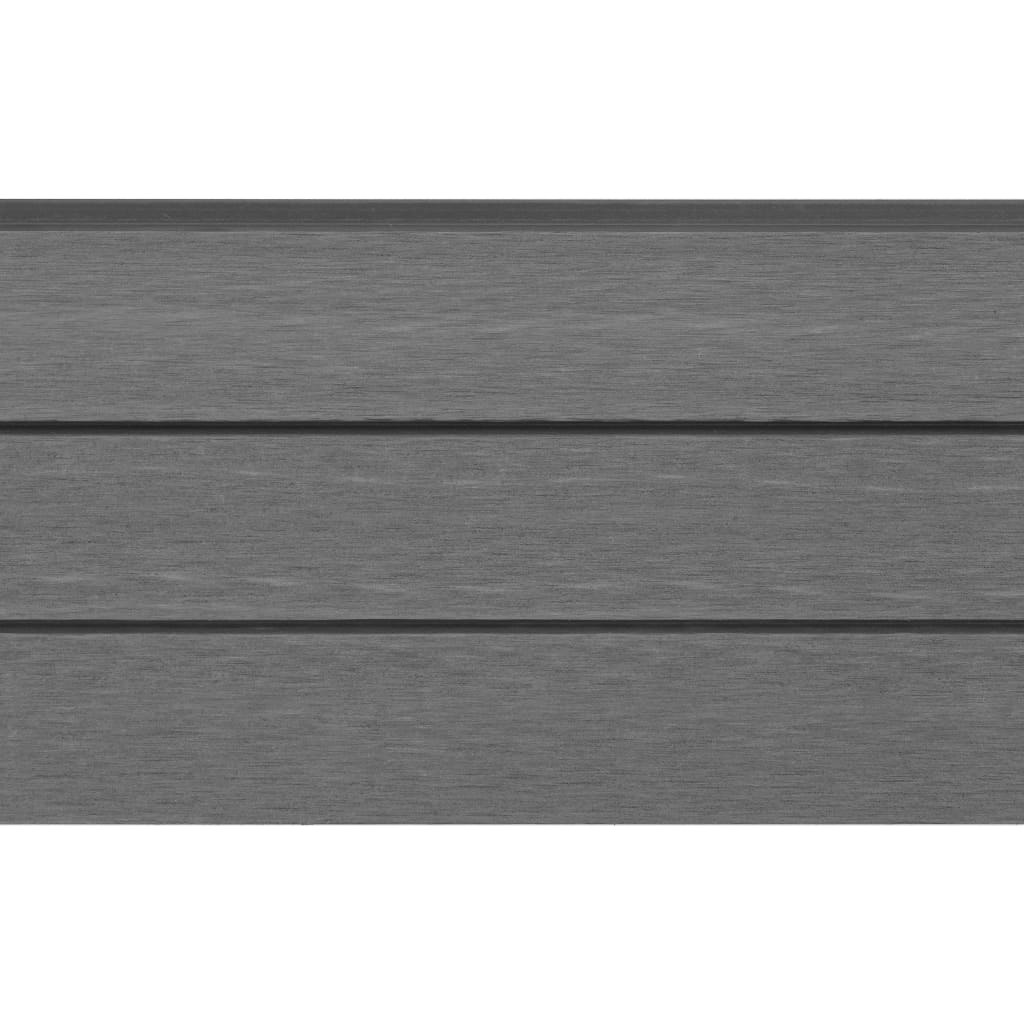 Vidaxl zamienne płyty ogrodzenia 9 szt. 170 cm HKC Gray