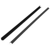 Vidaxl terrace corner skirting boards 5 pcs 170 cm HKC Black