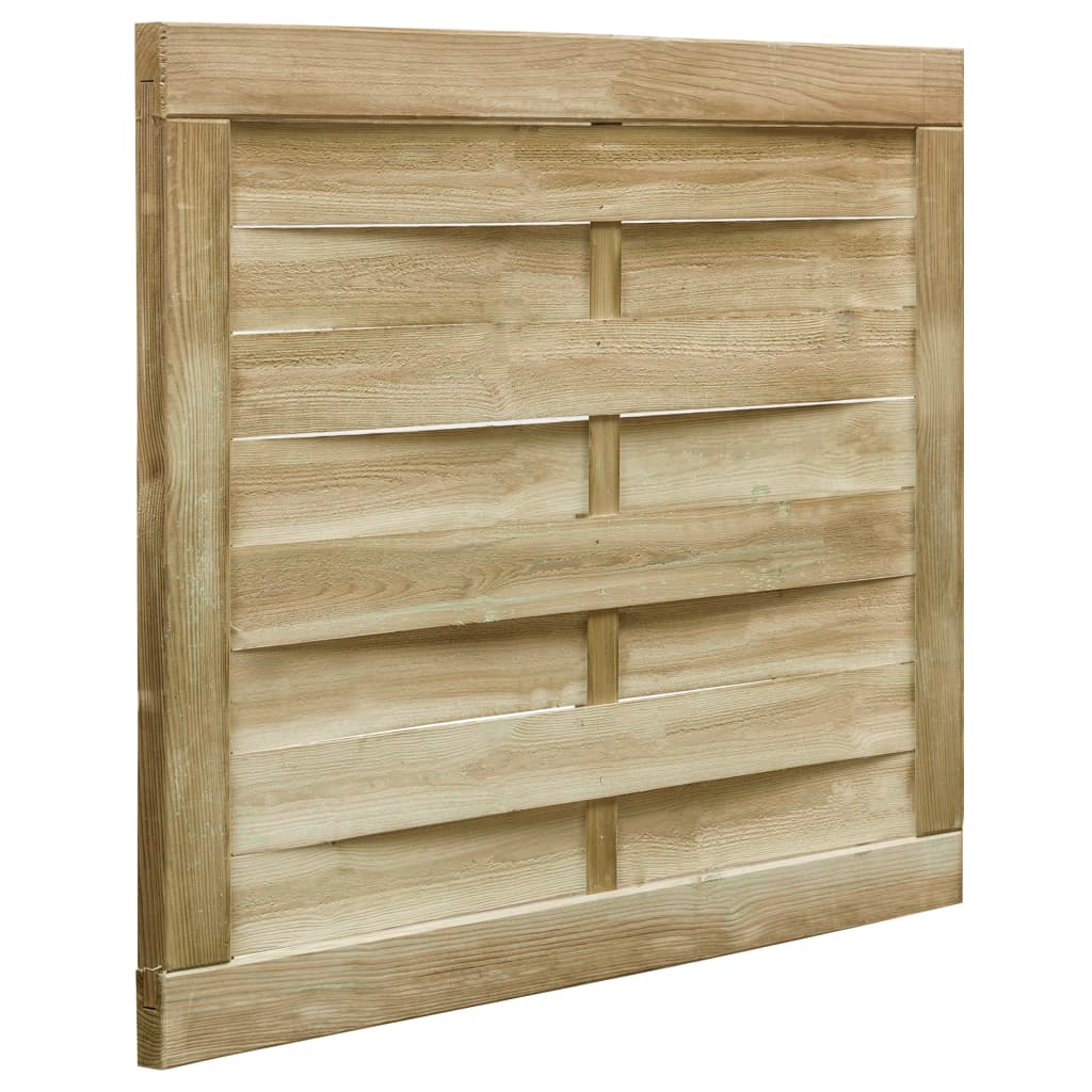 Vidaxl port 100x75 cm green impregnated pine wood