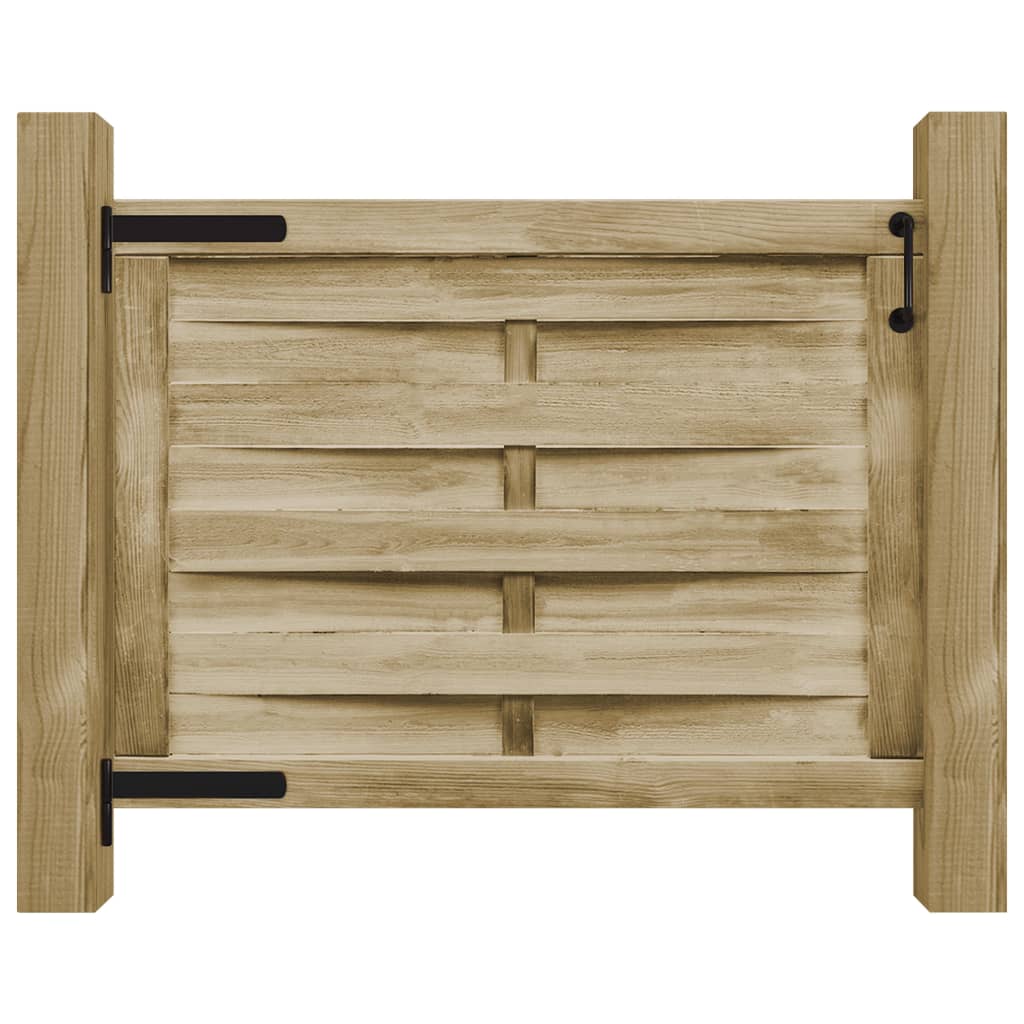 Vidaxl port 100x75 cm green impregnated pine wood