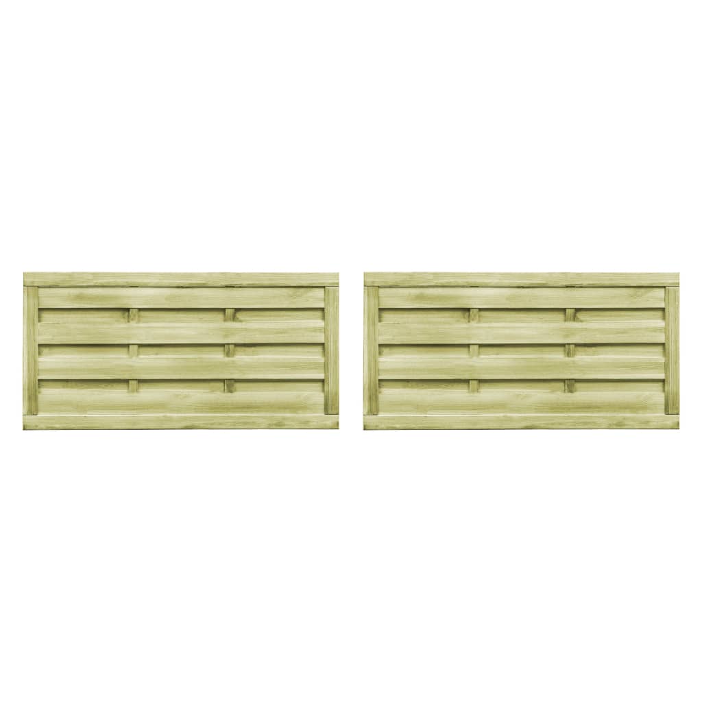 PORTS VIDAXL 2 ST 150X75 CM IMPRÉGNATED BOIS VERT