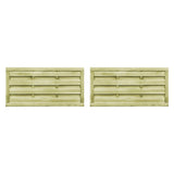 PORTS VIDAXL 2 ST 150X75 CM IMPRÉGNATED BOIS VERT