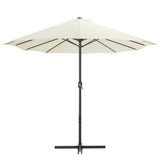 VIDAXL -Parasol mit Aluminiumpol 460x270 cm sandkonstant