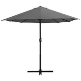 Vidaxl -Parasol mit Aluminiumpol 460x270 cm Anthrazit