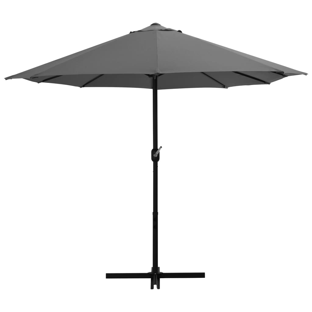 Vidaxl Parasol with aluminum pole 460x270 cm anthracite