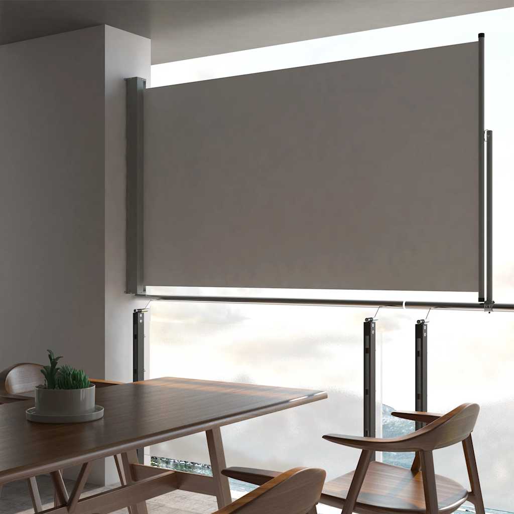 Vidaxl Garden Bildschirm ausziehbar 140 x 300 cm Grau