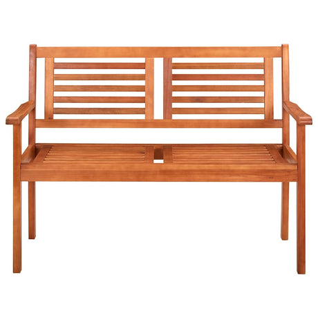 Vidaxl tweezits tuinbank 120 cm massief eucalyptushout