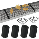 Vidaxl 4-piece gutter gauze with clamps 1.08 ㎡ HDPE