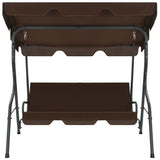 Vidaxl Swing Bench 170x110x153 cm Kaffee -gelöscht