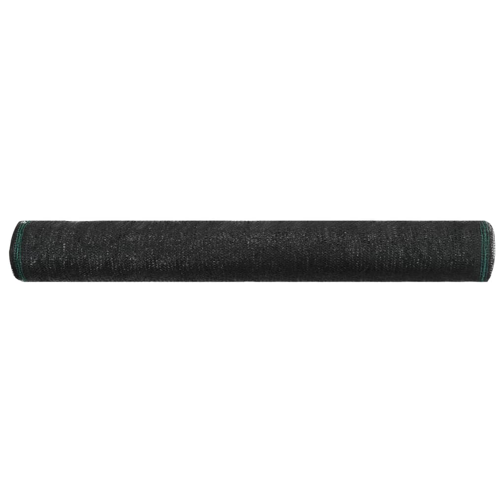 Écran de tennis Vidaxl 1x25 m HDPE noir