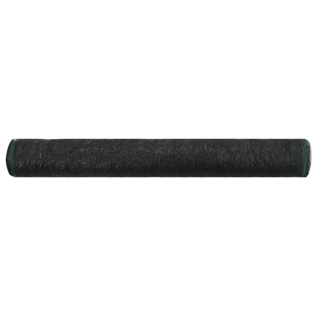 Écran de tennis Vidaxl 1x50 m HDPE noir