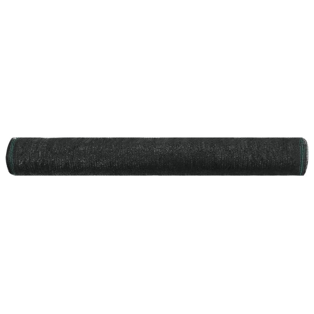 Écran de tennis Vidaxl 1,2x50 m HDPE noir