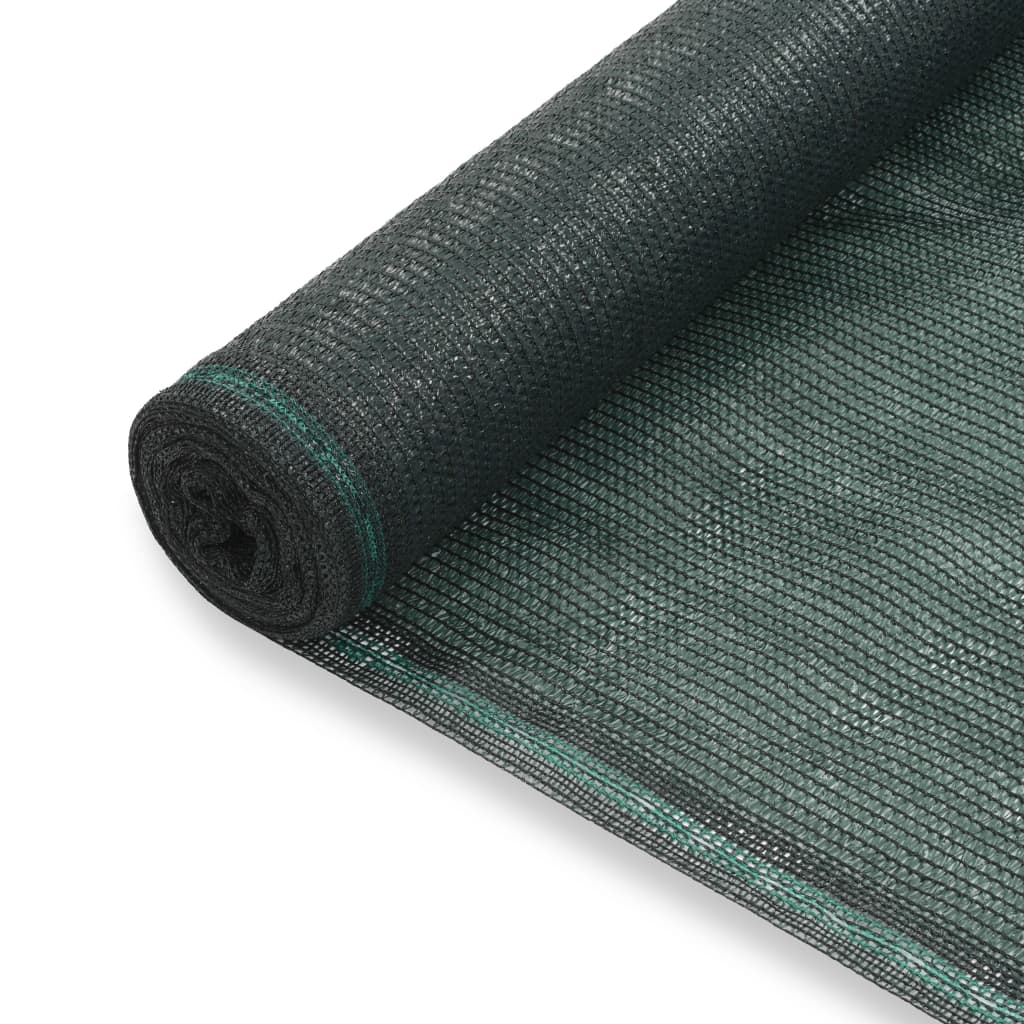 Écran de tennis Vidaxl 1x25 m Green HDPE