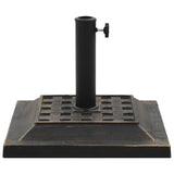 Vidaxl Parasol Foot Quadrat 12 kg Polyresin Bronze gefärbt
