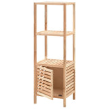 Vidaxl badkamerkast 39,5x35,5x123 cm massief walnotenhout