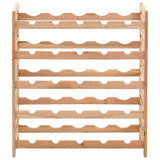 Vidaxl wijnrek voor 25 flessen 63x25x73 cm massief walnotenhout