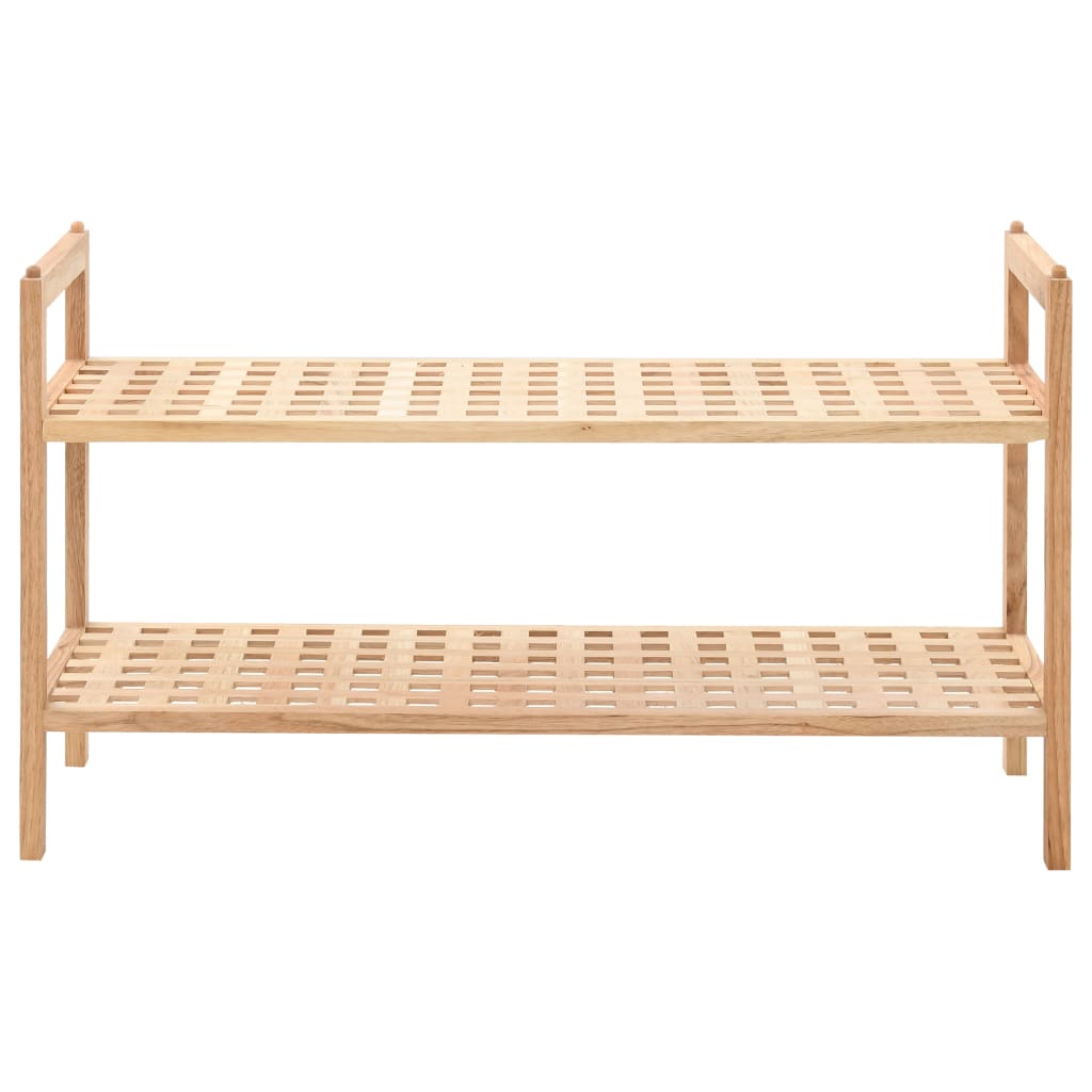 Vidaxl sko rack 69x26x40 cm solid valnød træ