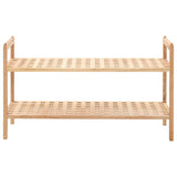 Vidaxl sko rack 69x26x40 cm solid valnød træ