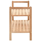 Vidaxl Shoe Rack 69x26x40 cm de madera de nogal sólida