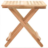 Vidaxl bijzettafel inklapbaar 50x50x49 cm massief walnotenhout