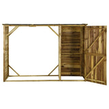 Vidaxl Garden Shed 253x80x170 cm Pine Wood