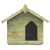 VidaXL dog loft with folding roof impregnated pine