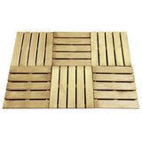 Vidaxl Terrace Tiles 6 St 50x50 cm Green en bois