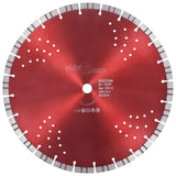 Vidaxl Diamond Saw Blade s turbo a otvory 350 mm oceli