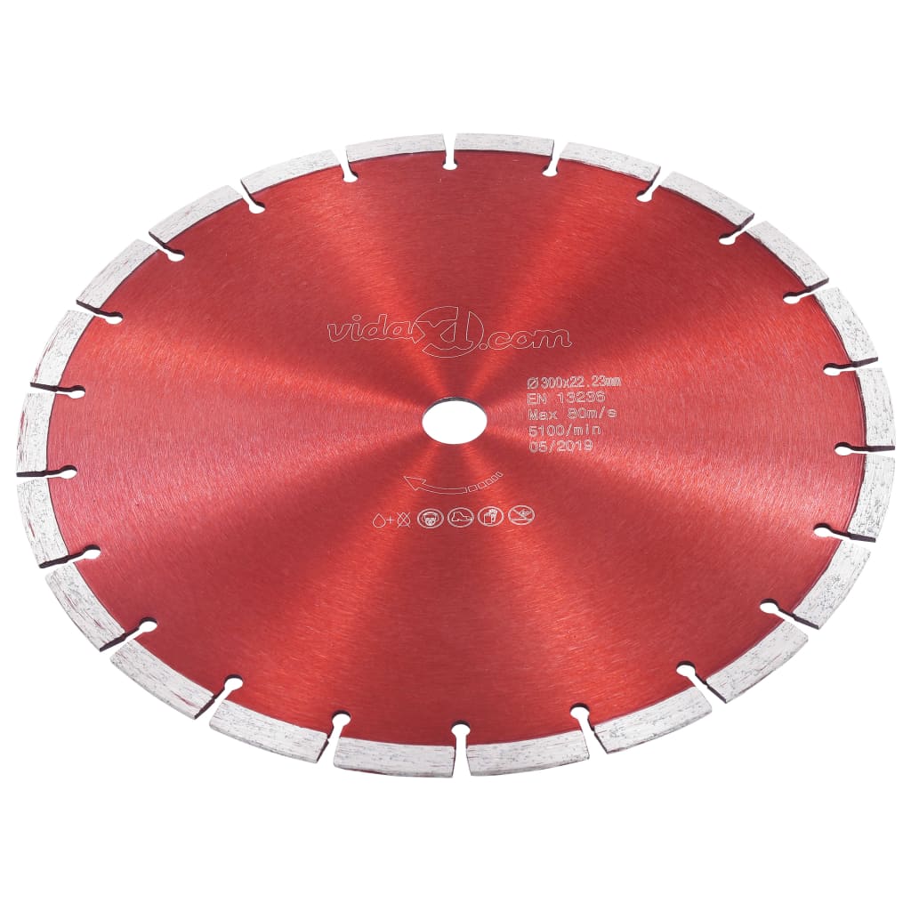 Vidaxl Diamond Saw Blatt 300 mm Stahl