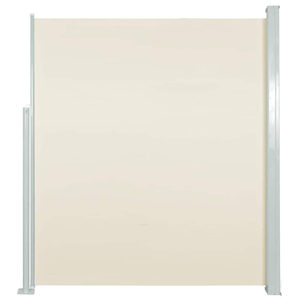 Pare-brise Vidaxl extensible 160x500 cm crème