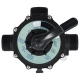 Vidaxl Multipoort-Ventil für Sandfilter 6-Wege 1,5 ABS