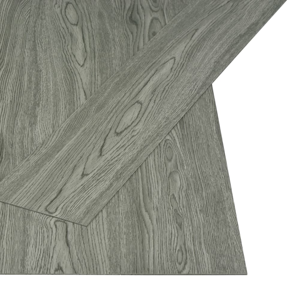 Vidaxl Floor Boards Self -kesiel 4,46 m² 3 mm PVC Gray