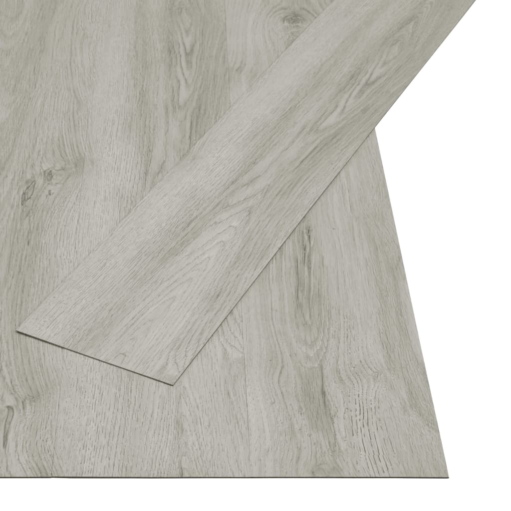 Vidaxl Floorboards Auto -Adhesivo 4.46 m² 3 mm PVC Light Grey