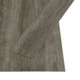 Vidaxl Floorboards Auto -Adhesivo 4.46 m² 3 mm de PVC gris y marrón