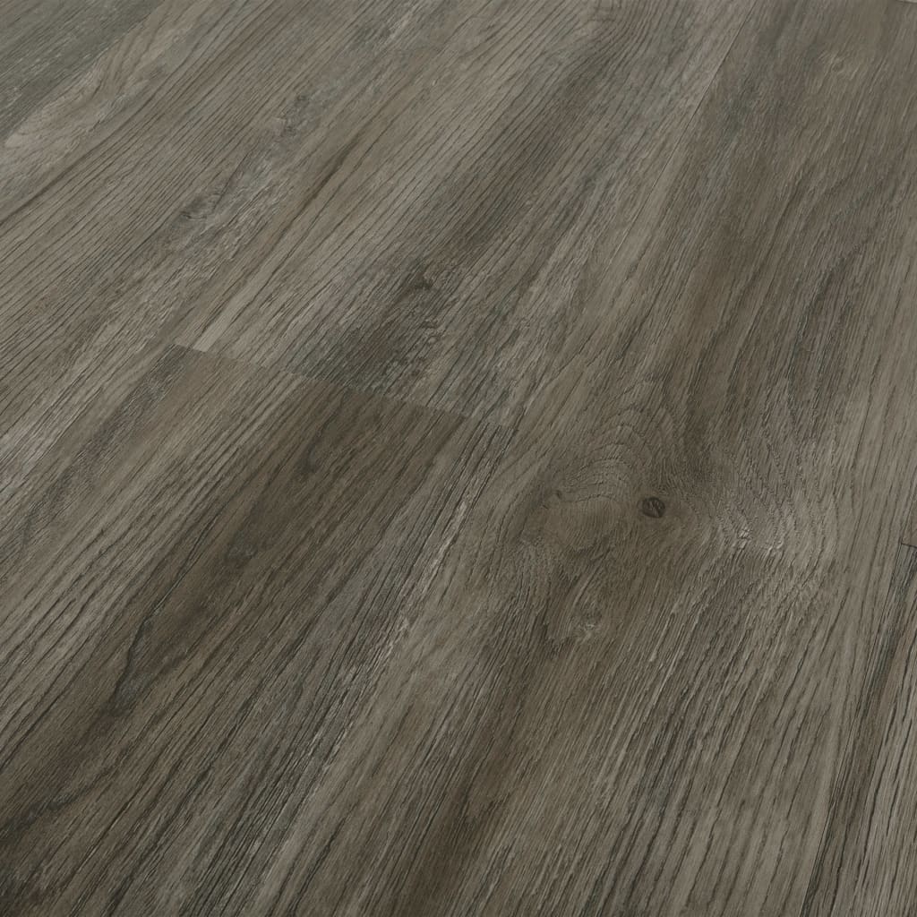 Vidaxl Floorboards Auto -Adhesivo 4.46 m² 3 mm de PVC gris y marrón