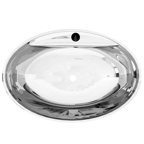VIDAXL WASHBAIN mit Landung 58,5 x 39 x 21 cm Keramik Silber gefärbt