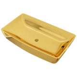 Vidaxl Washbasin 71x38x13,5 cm keramické zlaté barvy