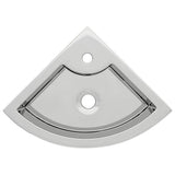 VIDAXL WASHBAIN mit Landung 45x32x12,5 cm Keramik Silber gefärbt