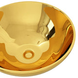 Vidaxl Washbasin 32,5x14 cm keramické zlaté barvy