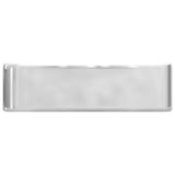 VIDAXL WASHBAIN mit TAP -Loch 48x37x13,5 cm Keramik Silberfarbe