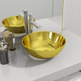 Vidaxl Washbasin 28x10 cm keramické zlaté barvy