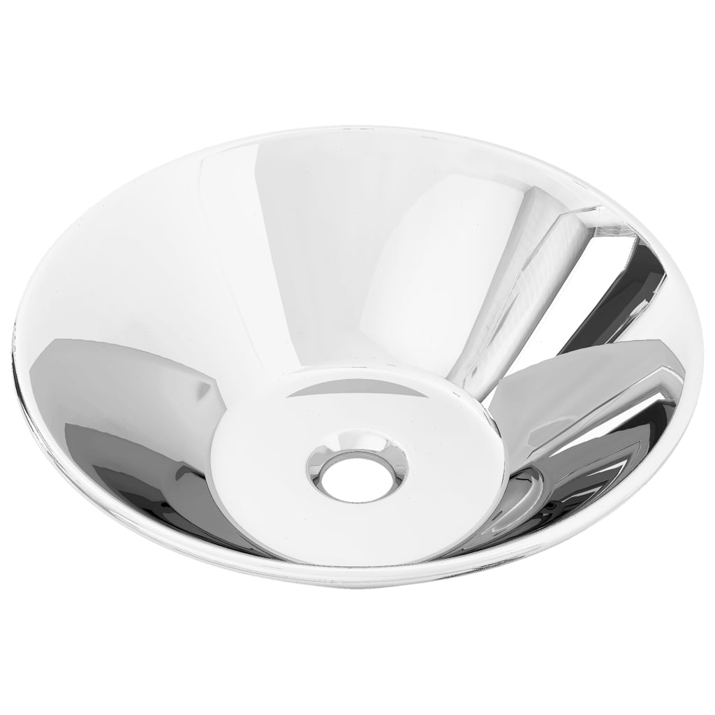 Vidaxl Washbasin 42x14 cm keramické stříbrné barvy